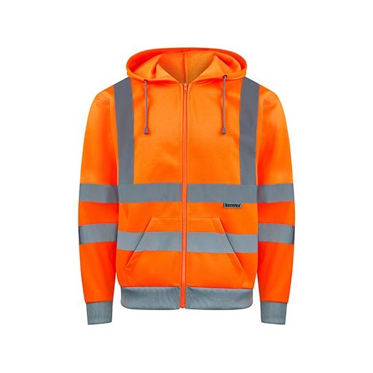 (KXZHO) Hi-Vis Workwear Hooded Sweat-Jacket Galway [KX422]