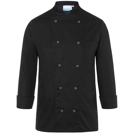 [1000112135] (BJM2) Basic Chef Jacket [KY038] (XS, Black (ca. Pantone 419C))