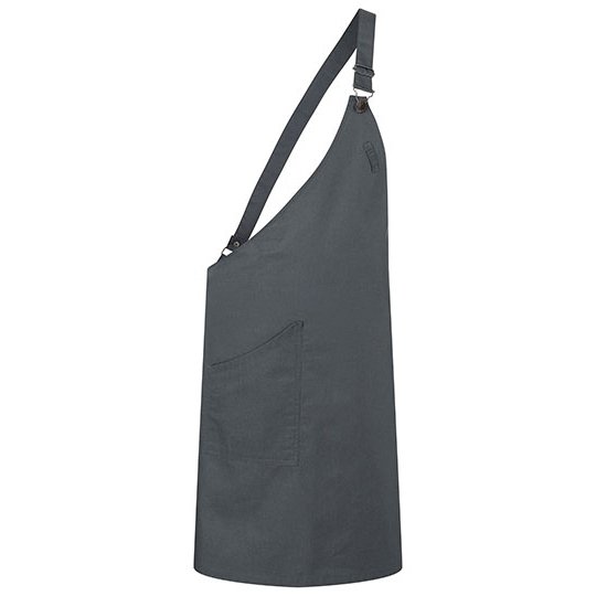(LS 36) Asymmetrical Bib Apron Classic With Pocket