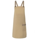 (LS 38) Bib Apron Urban-Look With Cross Straps And Pocket [KY119]