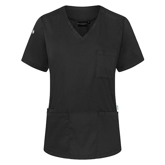[1000362430] (KS 66) Ladies Tunic Essential [KY138] (XS, Black (ca. Pantone 419C))