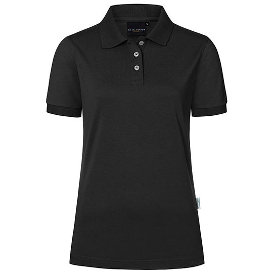 [1000362388] (PF 6) Ladies Workwear Poloshirt Modern-Flair [KY142] (XS, Black (ca. Pantone 419C))