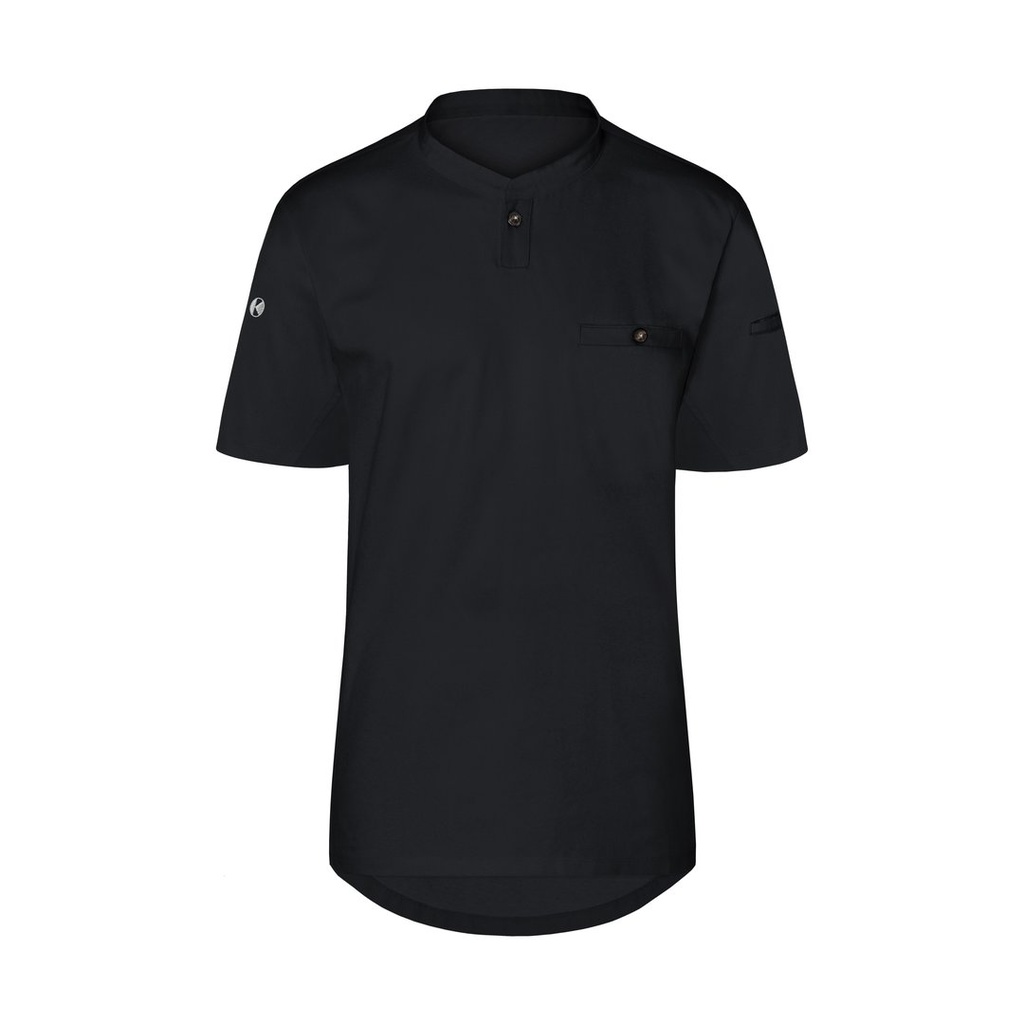 [1000399851] (TM 5) Men´s Short-Sleeved Work Shirt Performance [KY152] (XS, Black (ca. Pantone 419C))