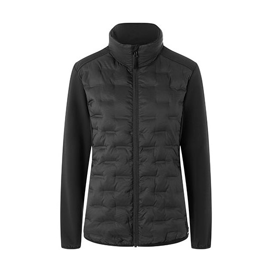 [1000404834] (JF 6) Women´s Fleece Hybrid Jacket [KY157] (XS, Black (ca. Pantone 419C))