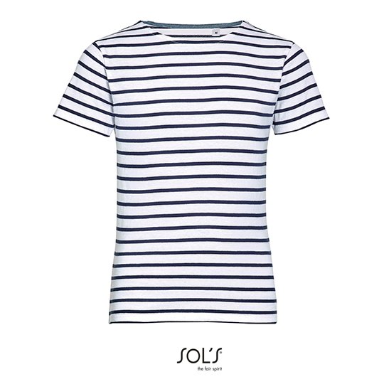 (01400) Kids´ Round Neck Striped T-Shirt Miles