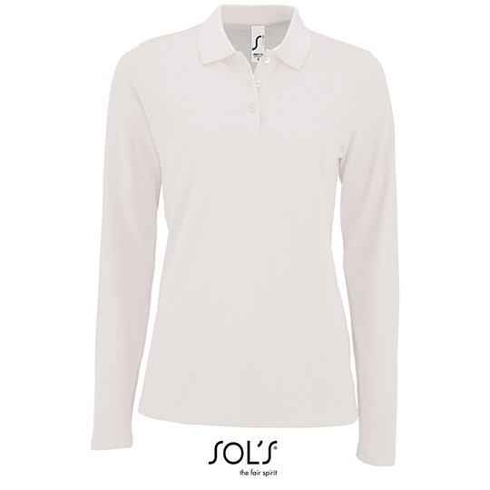 (02083) Women´s Long-Sleeve Piqué Polo Shirt Perfect [L02083]