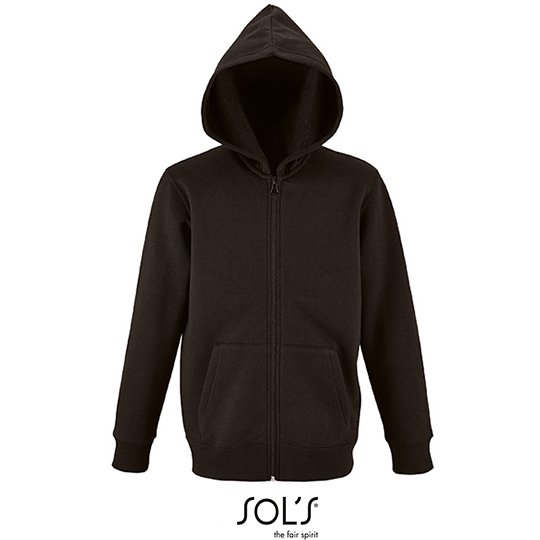 (02092) Kids´ Zip Hoodie Stone