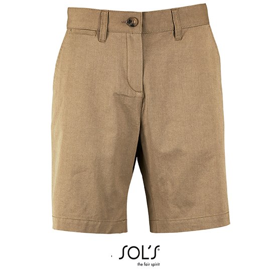 (02762) Women´s Chino Bermuda Shorts Jasper