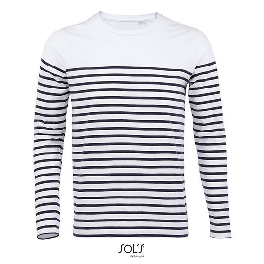 (03099) Men´s Long Sleeve Striped T-Shirt Matelot