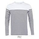 (03099) Men´s Long Sleeve Striped T-Shirt Matelot [L03099]