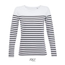 (03100) Women´s Long Sleeve Striped T-Shirt Matelot [L03100]