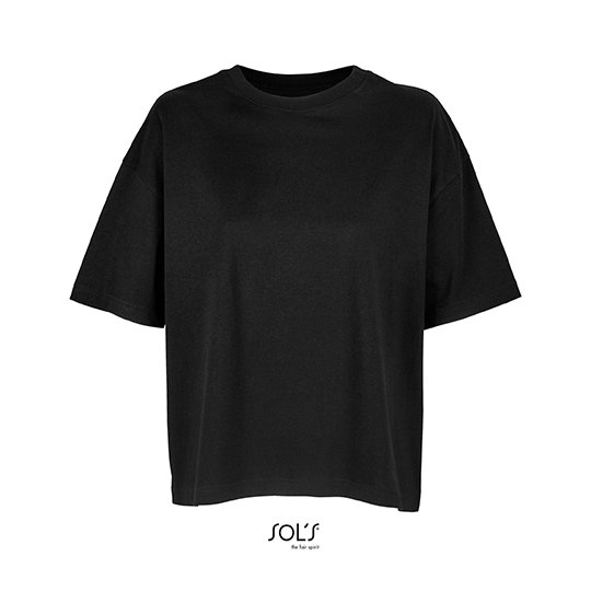 [1000330358] (03807) Women´s Boxy Oversized T-Shirt [L03807] (XS, Deep Black)