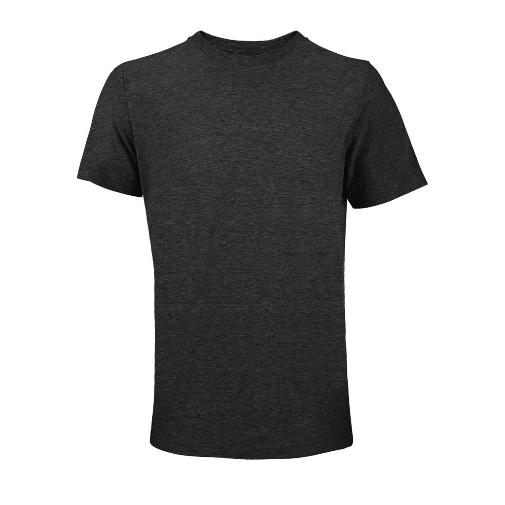 [1000355897] (04203) Unisex Round Neck T-Shirt Tuner [L04203] (XS, Charcoal Melange)