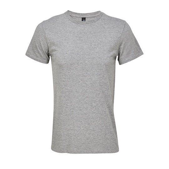 [1000419937] (04728) Unisex Round-neck Tee-Shirt Titan [L04728] (XS, Grey Melange)