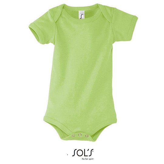 [1000114894] (00583) Babies Bodysuit Bambino [L118] (3-6 months, Apple Green)