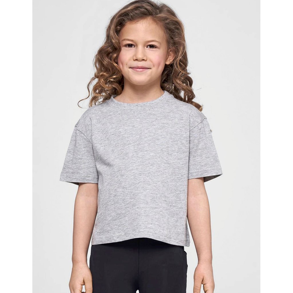 [BY114] Girls Cropped Jersey Tee [BY114]