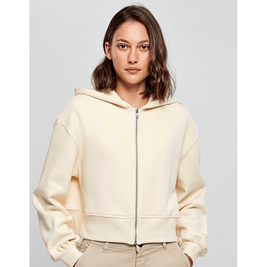 [BY237] Ladies Short Oversized Zip Jacket [BY237]