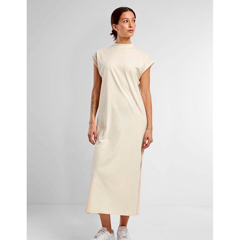 [BY302] Ladies Long Extended Shoulder Dress