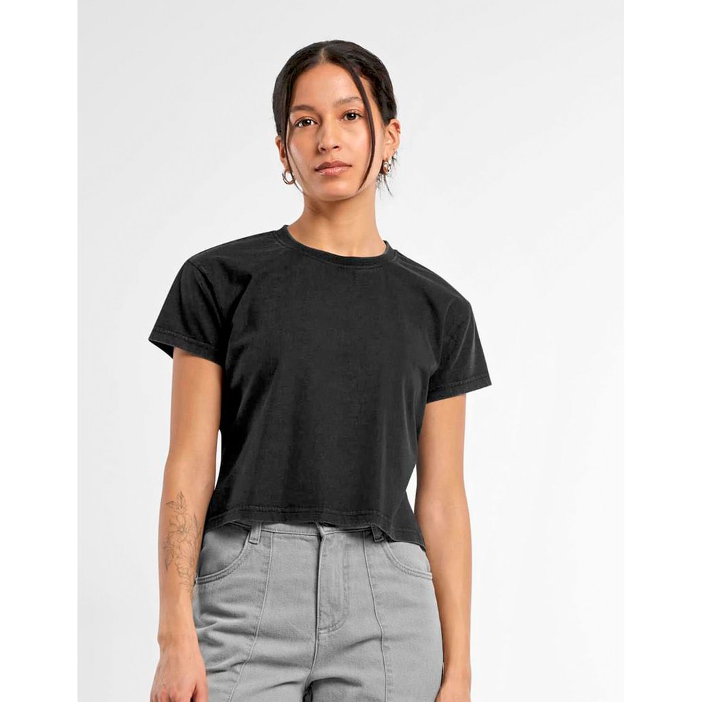 [BY305] Ladies Vintage Cropped Tee [BY305]