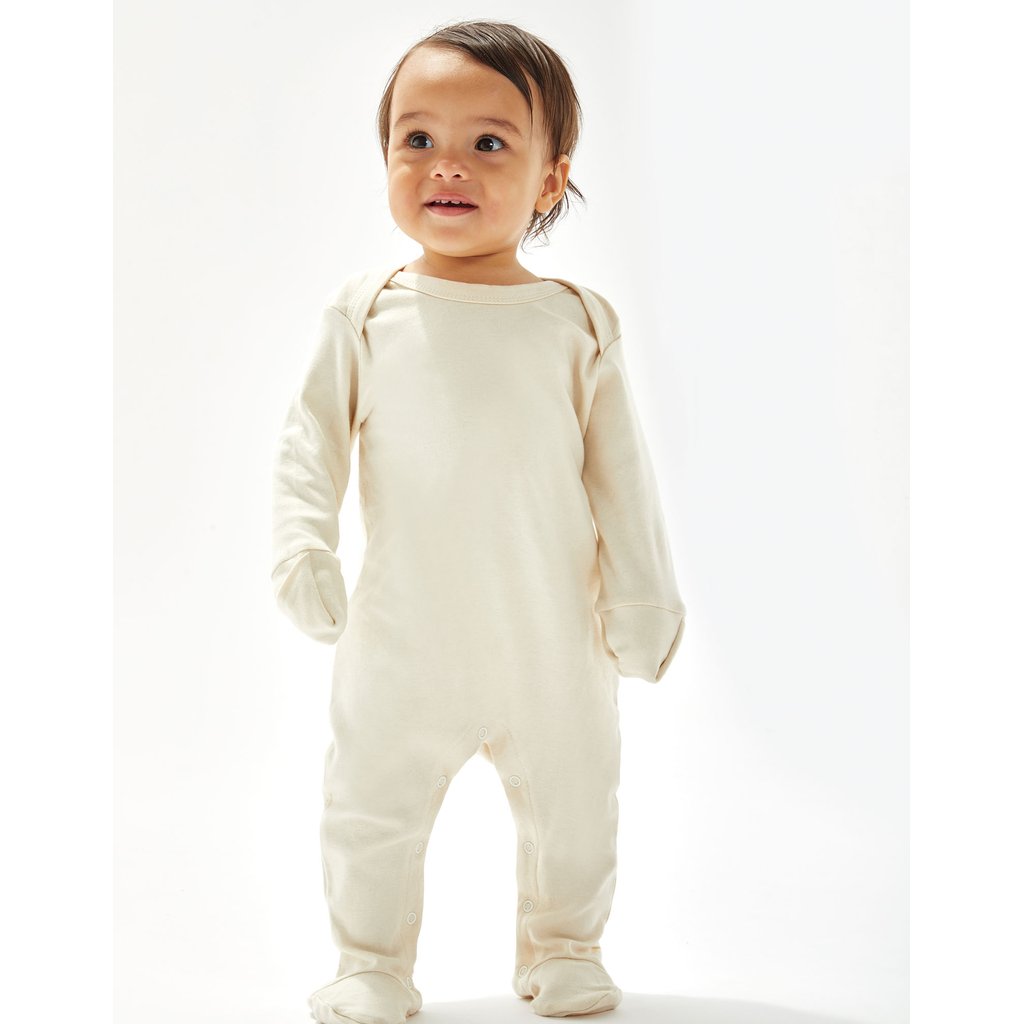 [BZ35] Baby Sleepsuit With Scratch Mitts