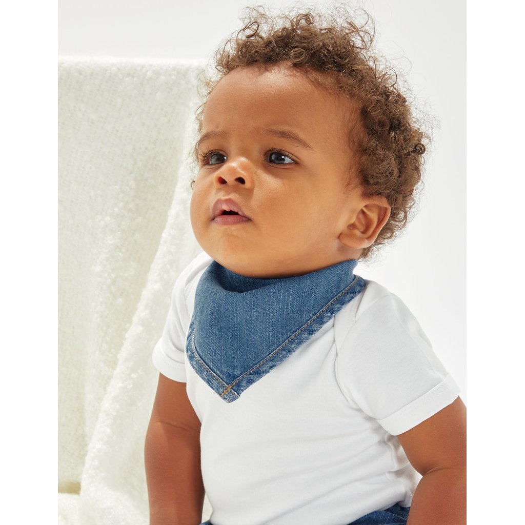 [BZ55] Baby Rocks Denim Bandana Bib