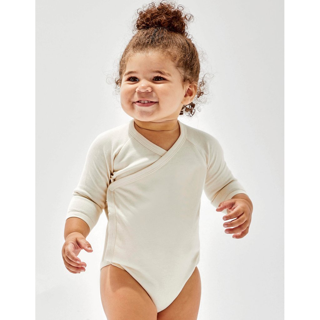 [BZ60] Baby Long Sleeve Kimono Bodysuit [BZ60]