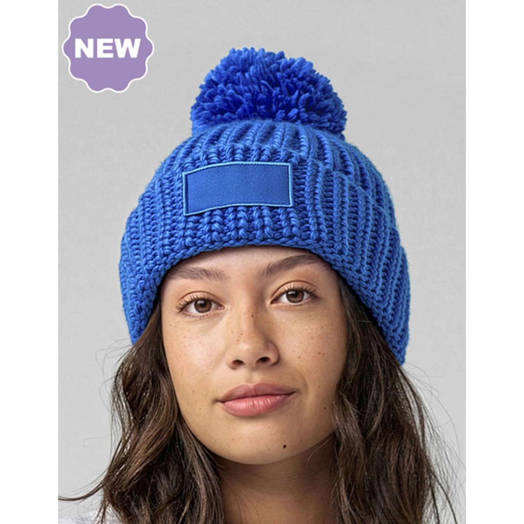 [CB329] Toasty Patch Beanie