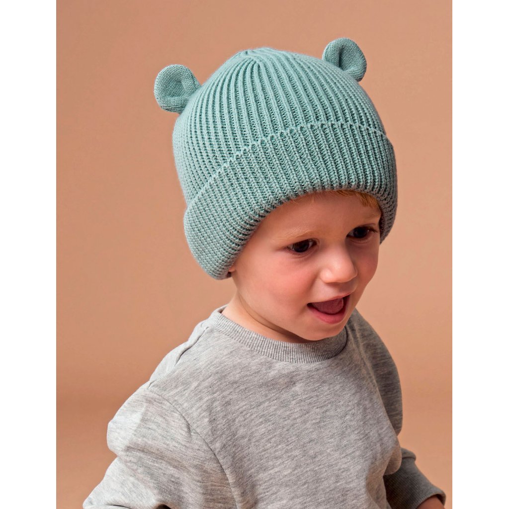 [CB340A] Organic Baby Bear Beanie