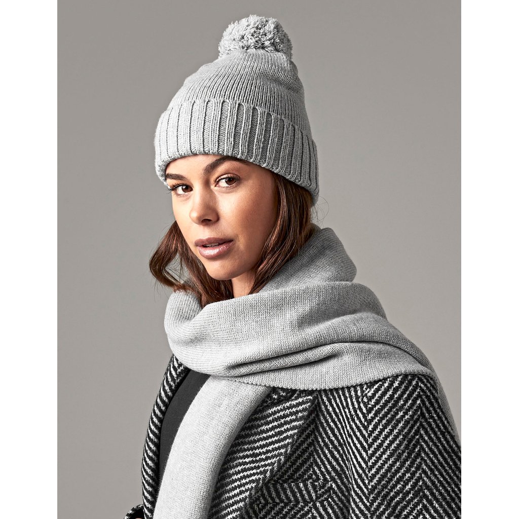 [CB401] Knitted Scarf and Beanie Gift Set