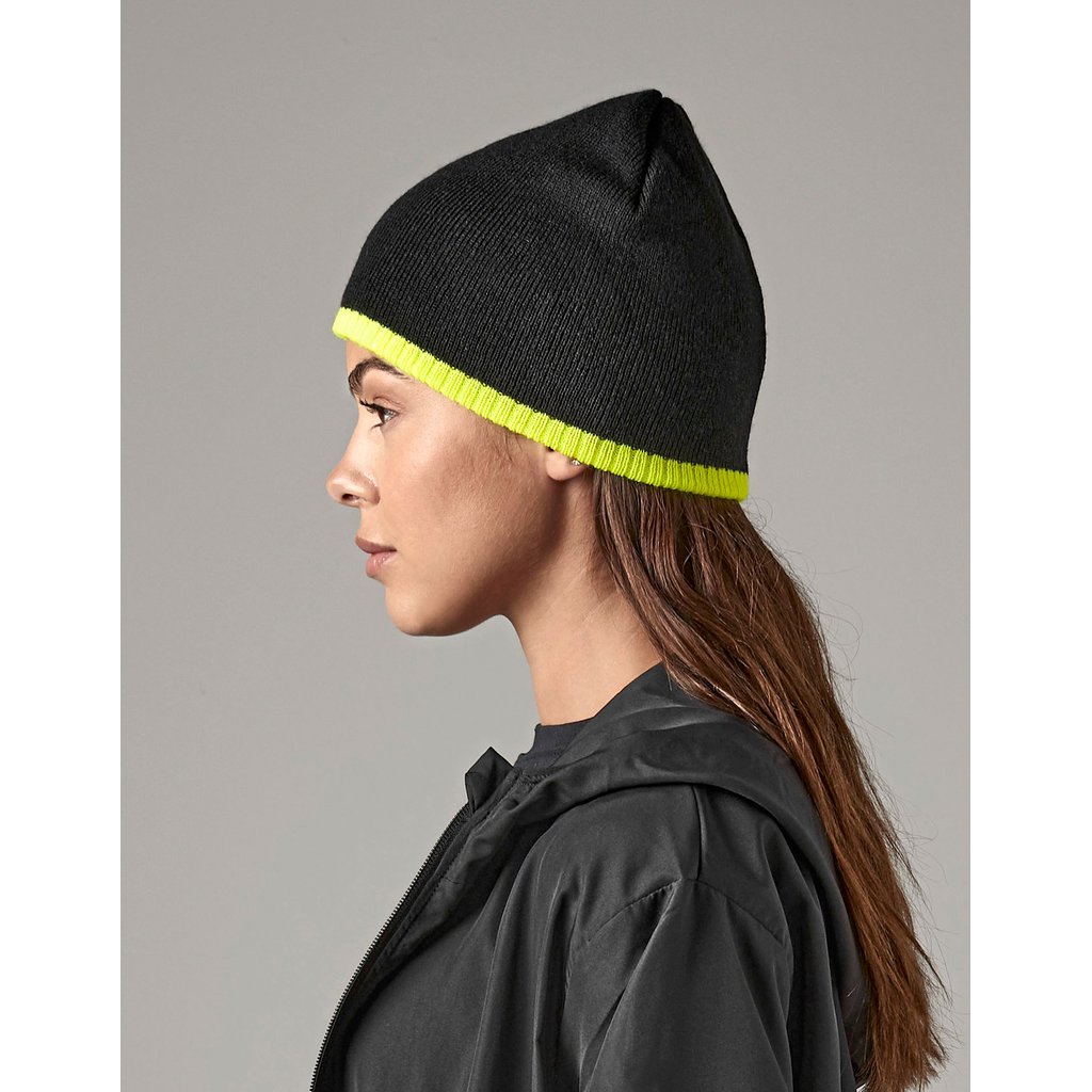 [CB44C] Two-Tone Pull-On Beanie