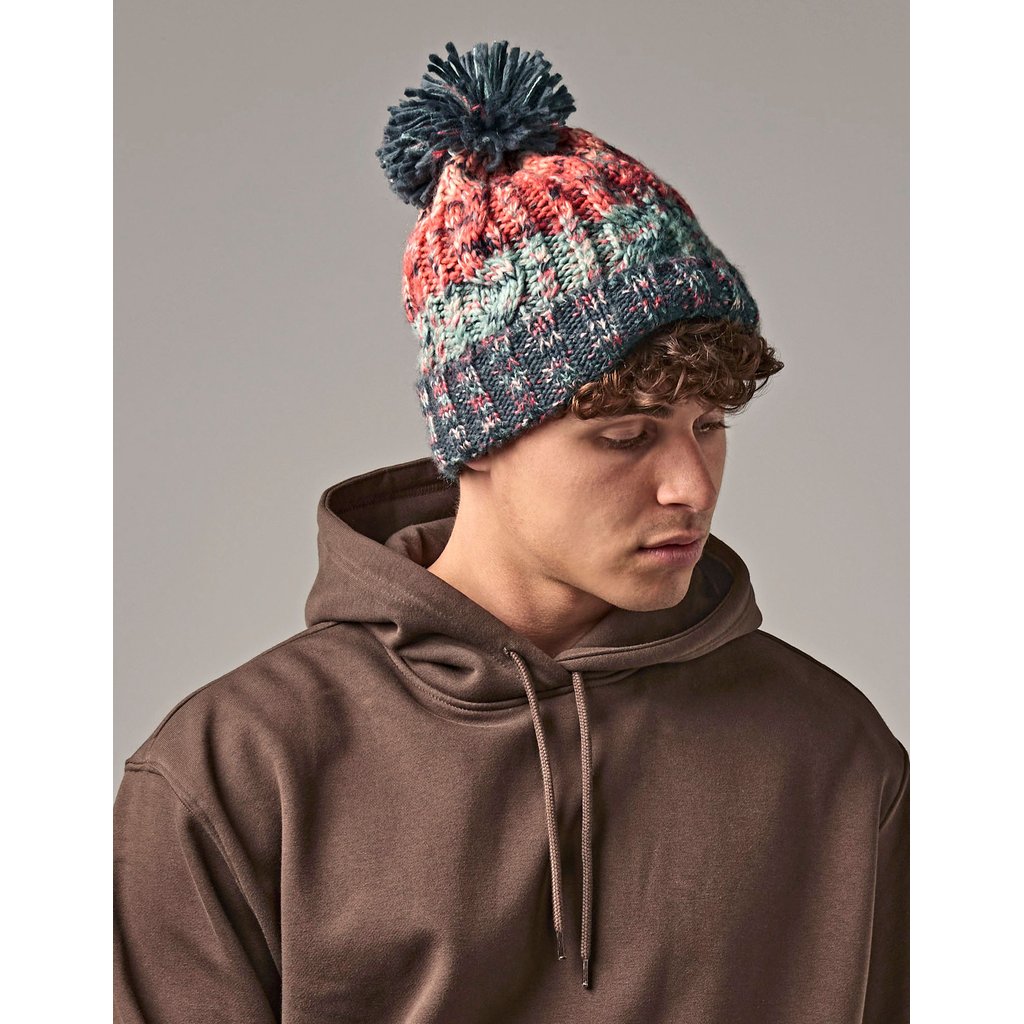 [CB486] Corkscrew Pom Pom Beanie [CB486]
