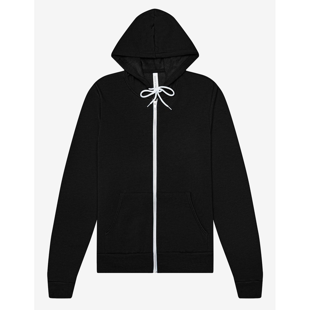 [CV3739] Unisex Poly-Cotton Fleece Full-Zip Hoodie