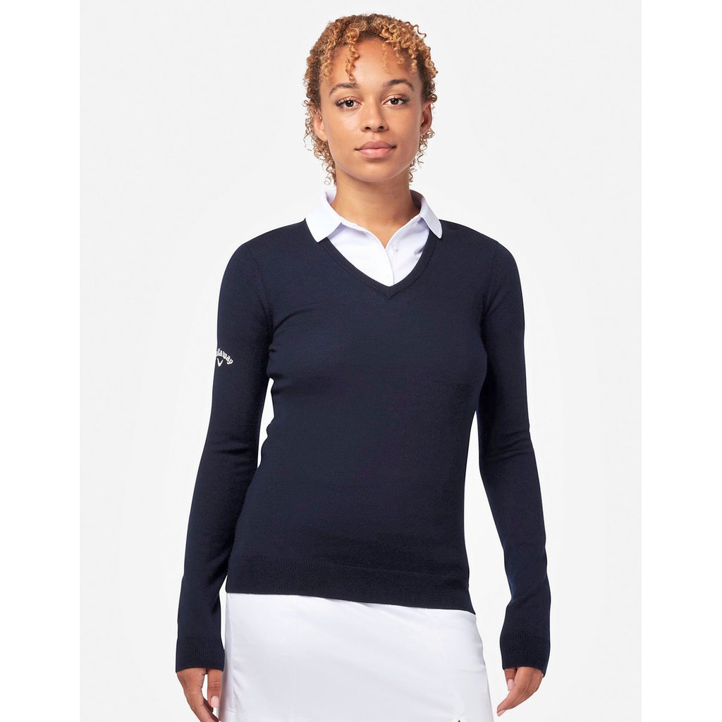 [CW352] Ladies V-Neck Merino Sweater