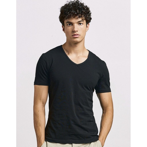 [E3082] (3082) Men´s Slim Fit V-Neck-T [E3082]