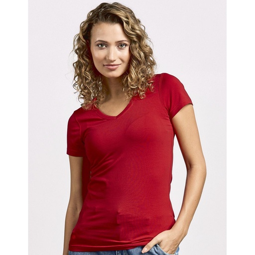 [E3086] (3086) Women´s Slim Fit V-Neck-T [E3086]