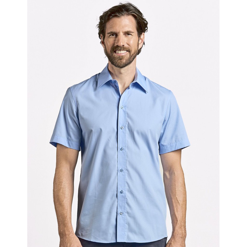 [E6300] Men´s Poplin Shirt Short Sleeve