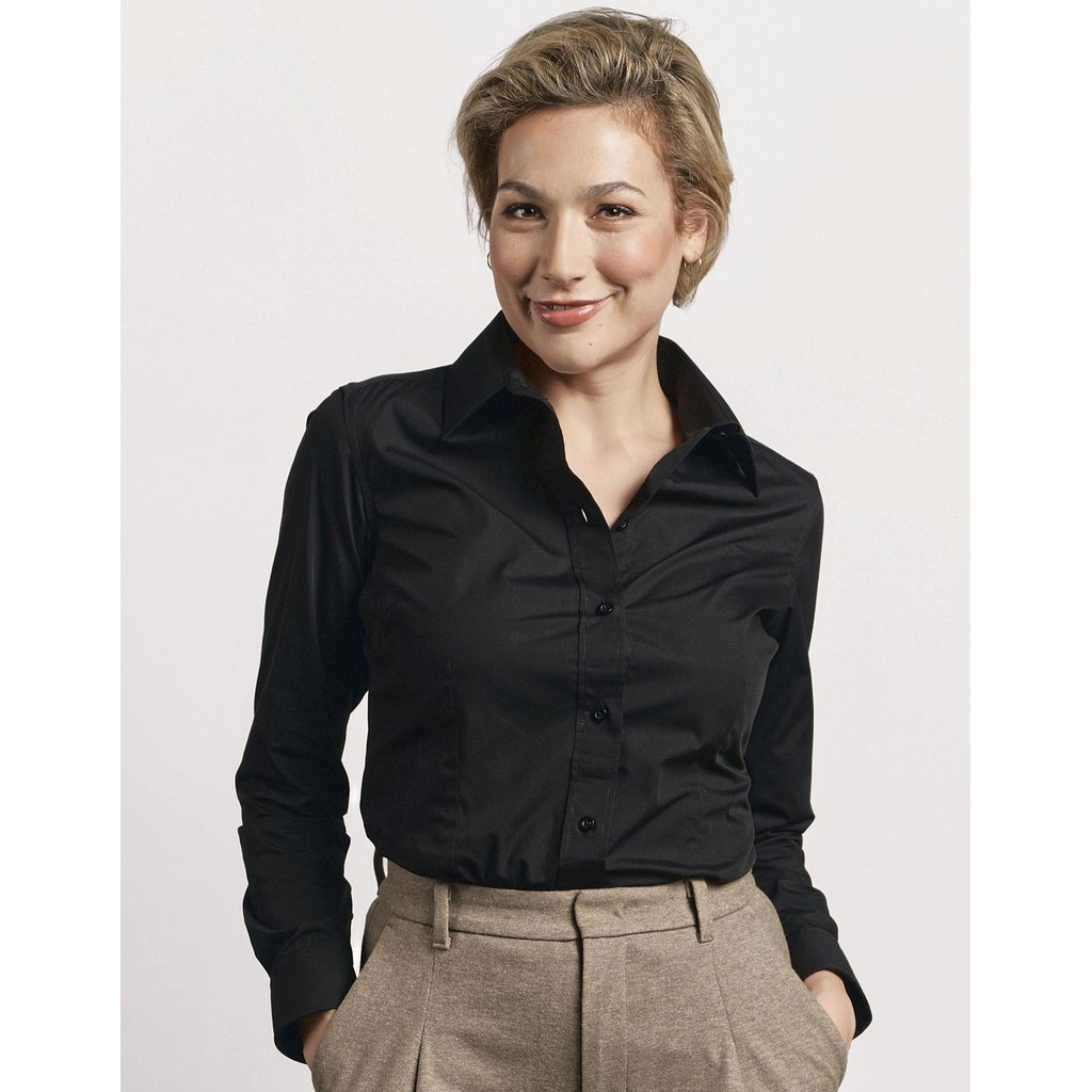 [E6315] Women´s Poplin Shirt Long Sleeve