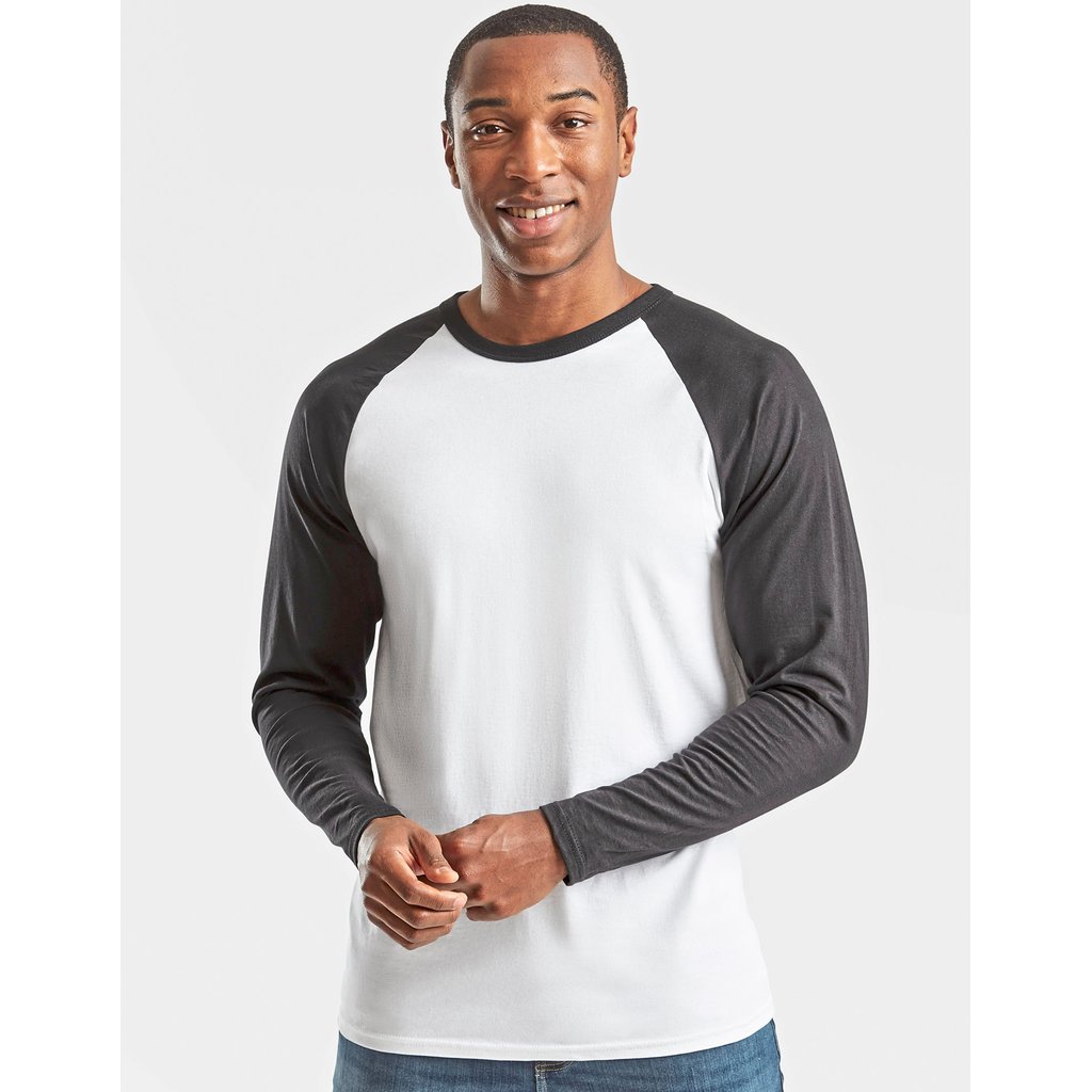 [F296] Long Sleeve Baseball T