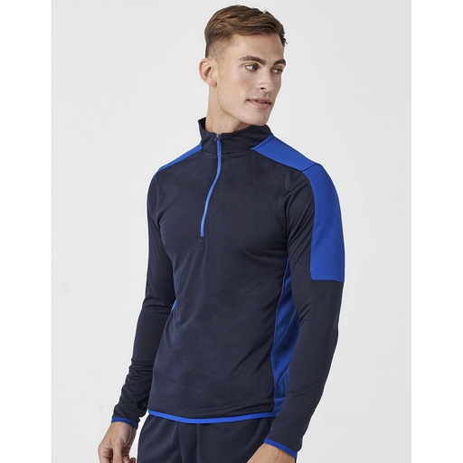 [FH571] (LV571) Adults 1/4 Zip Midlayer With Contrast Panelling [FH571]