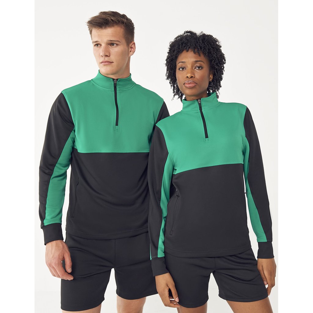 [FH874] (LV874) Adults 1/4 Zip Tracksuit Top