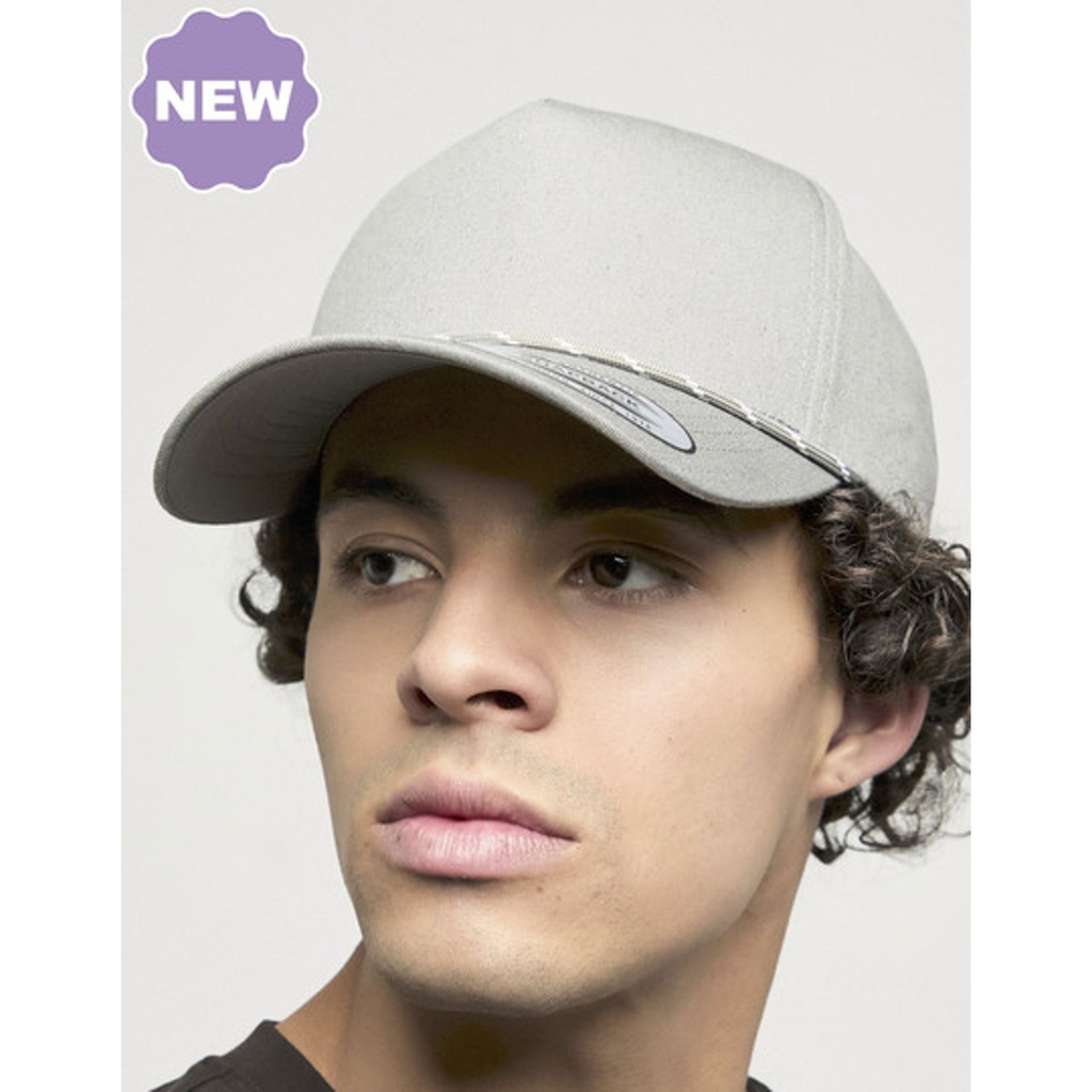 [FX5079BD] YP Classics Retro Cotton Blend 5-Panel Snapback Cap with Braided Rope