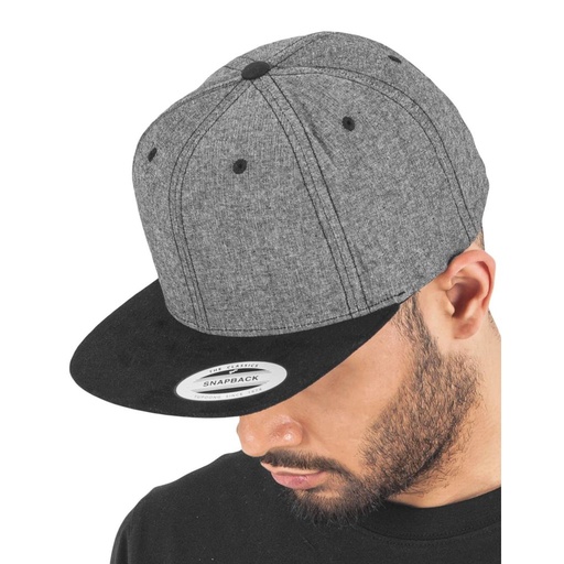 [FX6089CH] (6089CH) Chambray-Suede Snapback [FX6089CH]