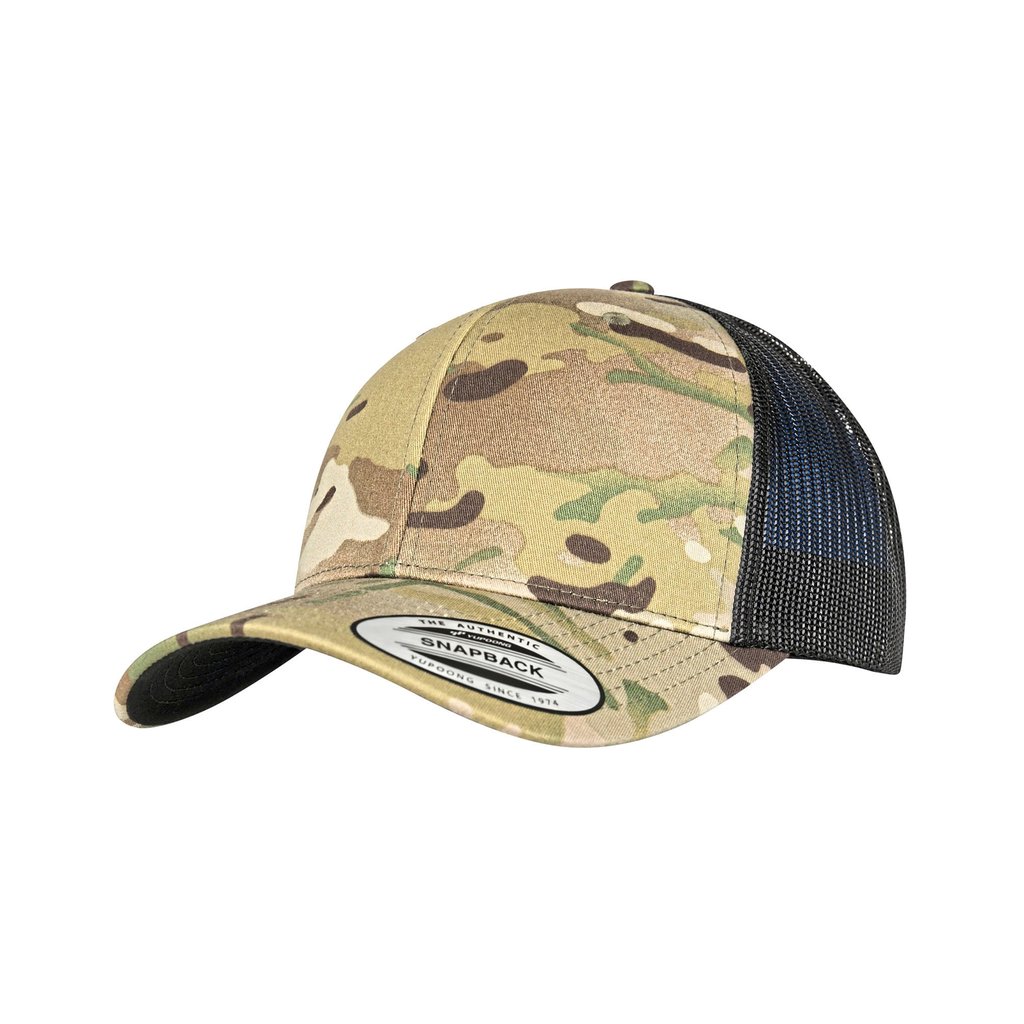 [FX6606MC] (6606MC) Retro Trucker Multicam Cap