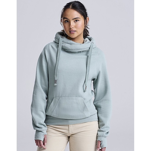 [JH021] Cross Neck Hoodie [JH021]