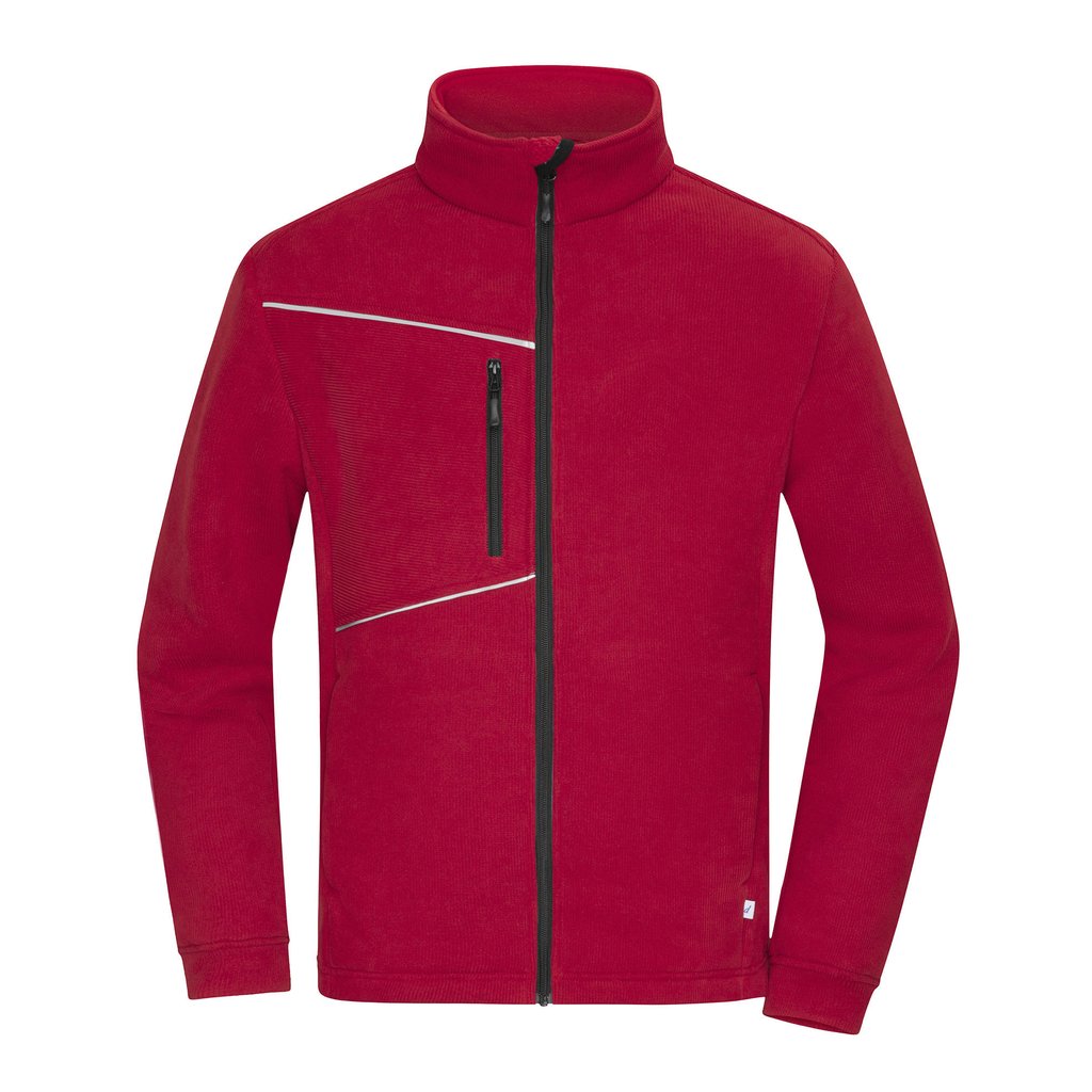 [JN1870] (JN1870) Fleece Jacket - Corduroy Look