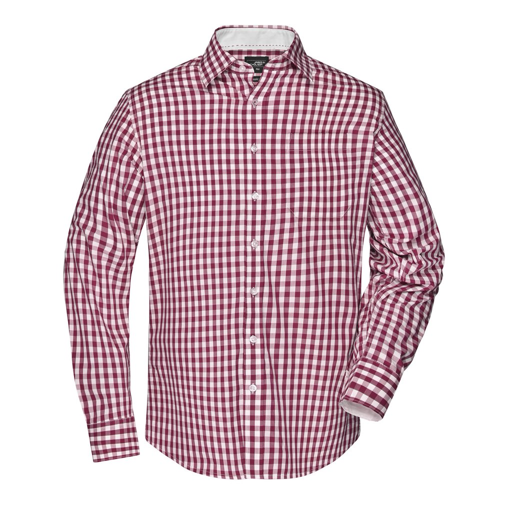 [JN617] (JN617) Men´s Checked Shirt