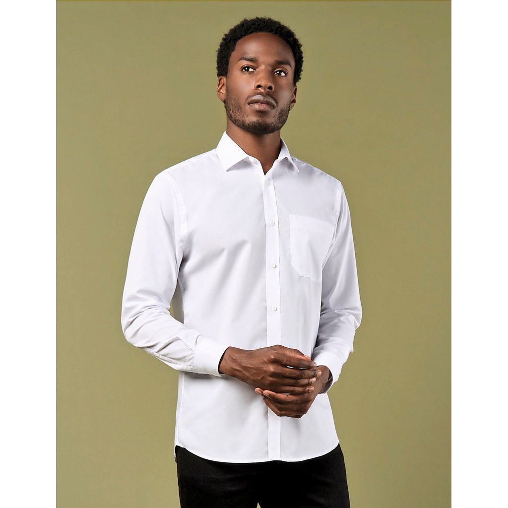 [K142] (KK142) Men´s Tailored Fit Poplin Shirt Long Sleeve