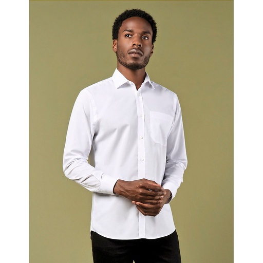 [K142] (KK142) Men´s Tailored Fit Poplin Shirt Long Sleeve [K142]