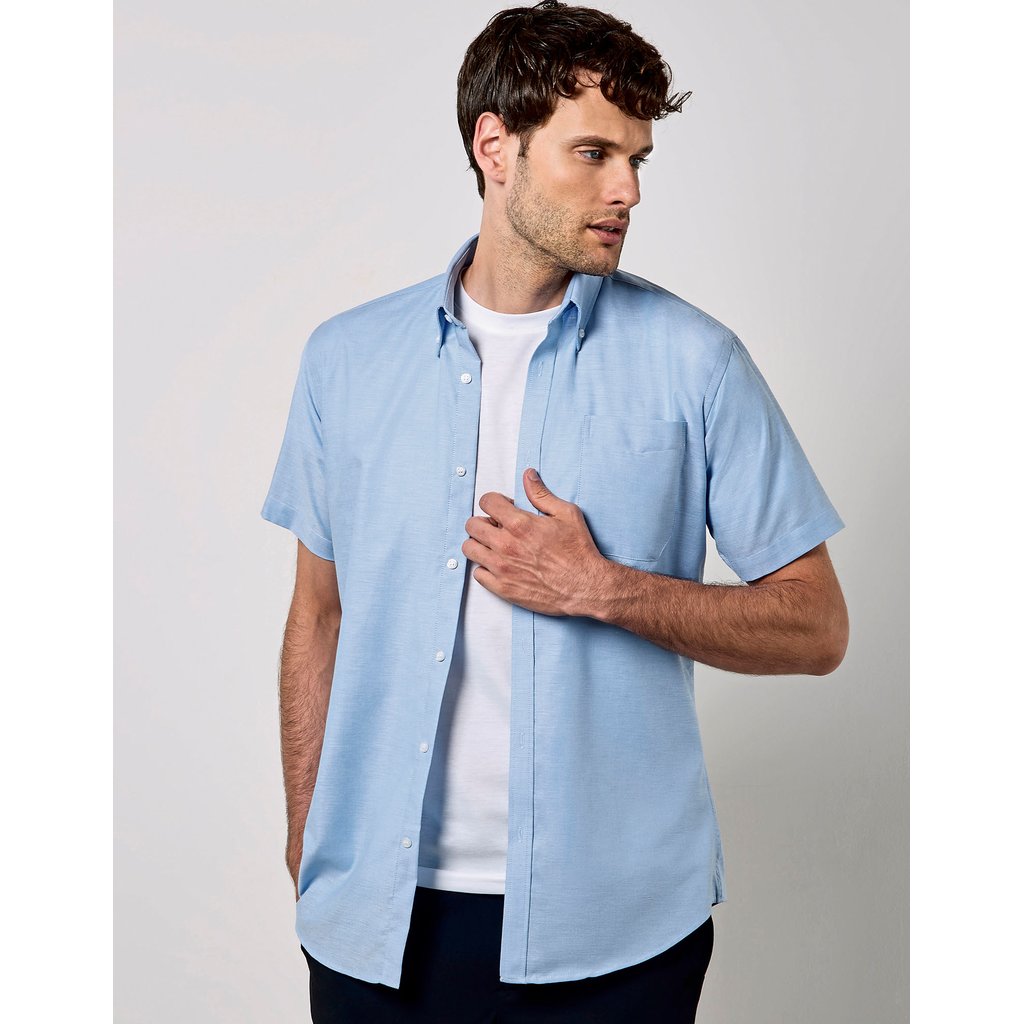 [K183] (KK183) Men´s Slim Fit Workwear Oxford Shirt Short Sleeve