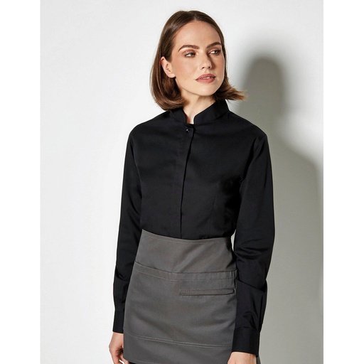 [K740] (KK740) Women´s Tailored Fit Shirt Mandarin Collar Long Sleeve [K740]